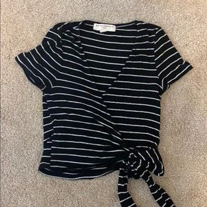 Urban Outfitters Black and White Striped Top